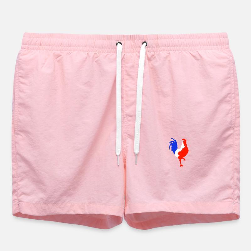 coq bleu blanc rouge - Short de bain - rose