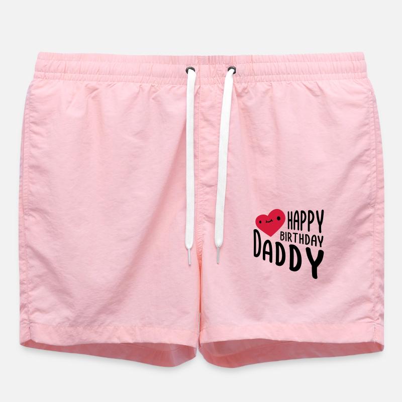 Joyeux anniversaire papa - Short de bain - rose