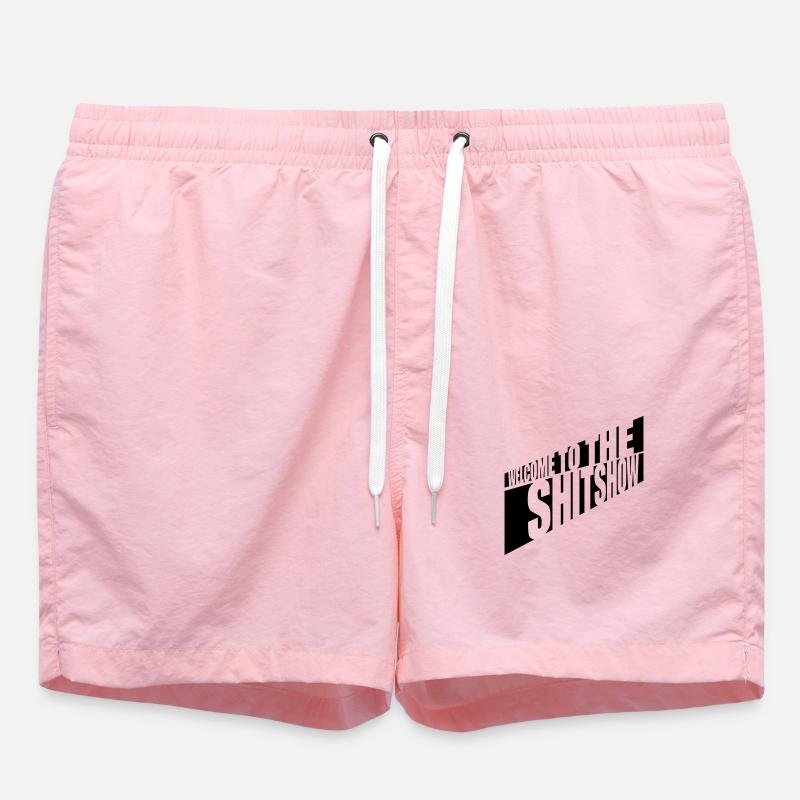 Welcome Shitshow Spruch - Badeshorts - Pink