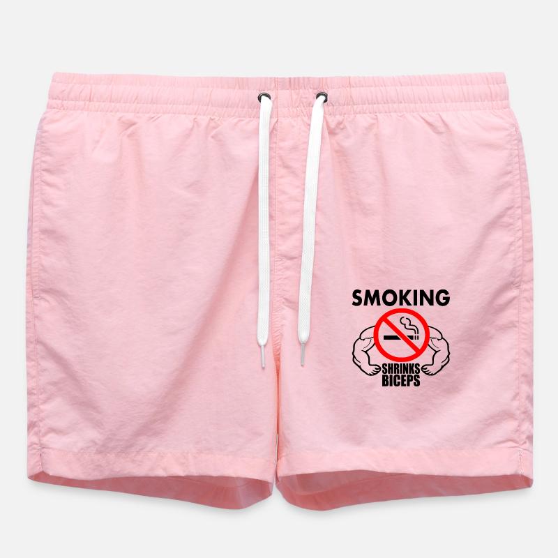 Smoking shrinks the biceps - Short de bain - rose