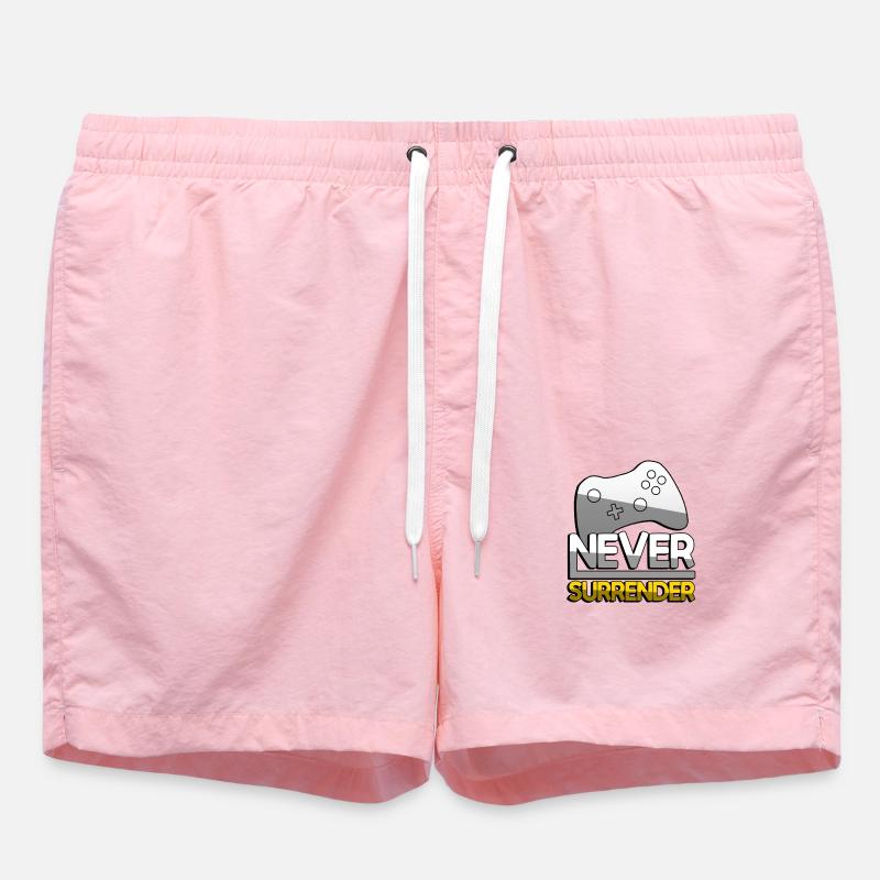 NEVER SURRENDER (Jaune) + Contrôleur - Jeux - Short de bain - rose