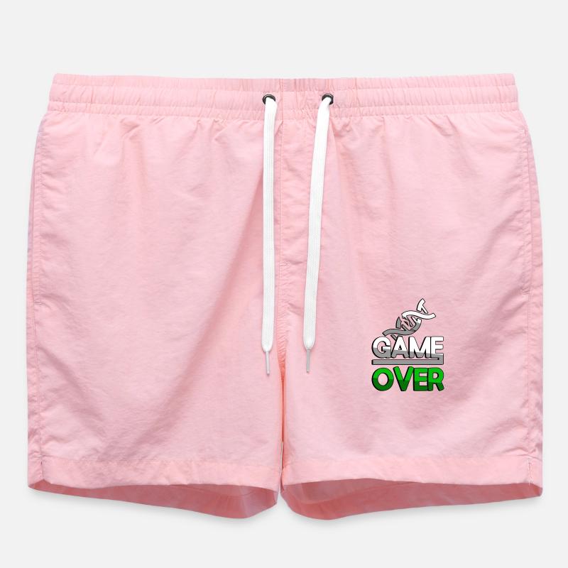 GAME OVER (Vert) + ADN - Jeux - Short de bain - rose