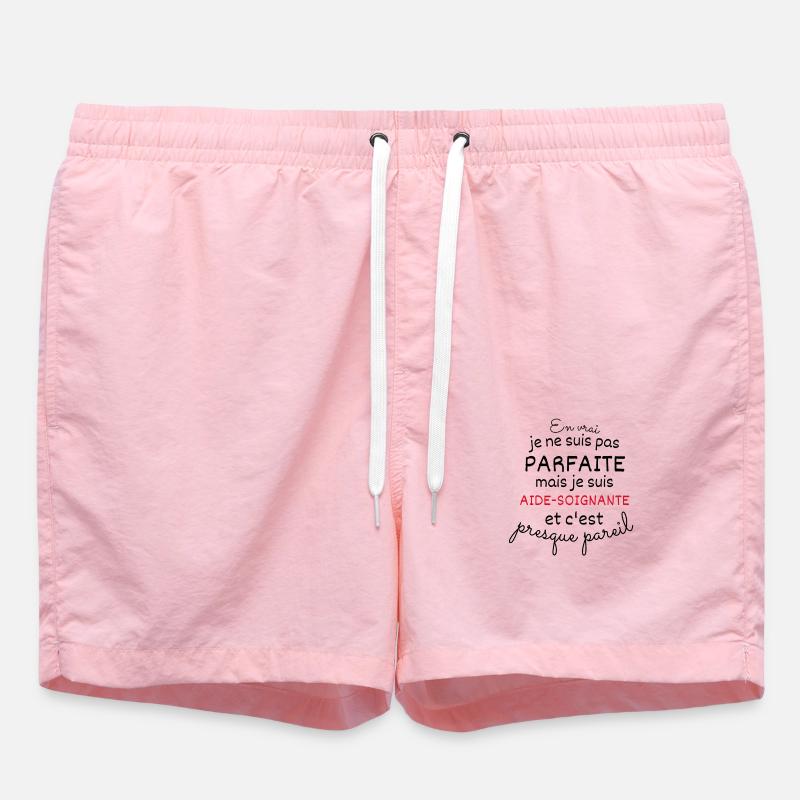 Pas Parfaite Mais Aide Soignante - Short de bain - rose