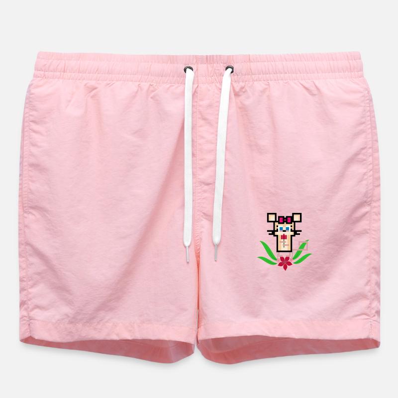 Souris fleur - Short de bain - rose