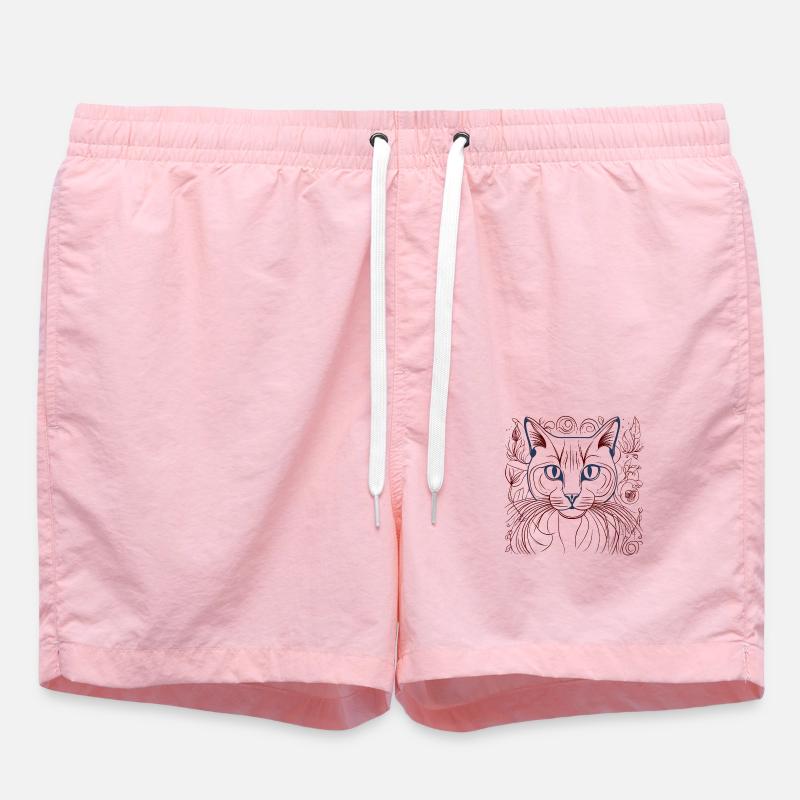 Chat Chat Tigre - Short de bain - rose