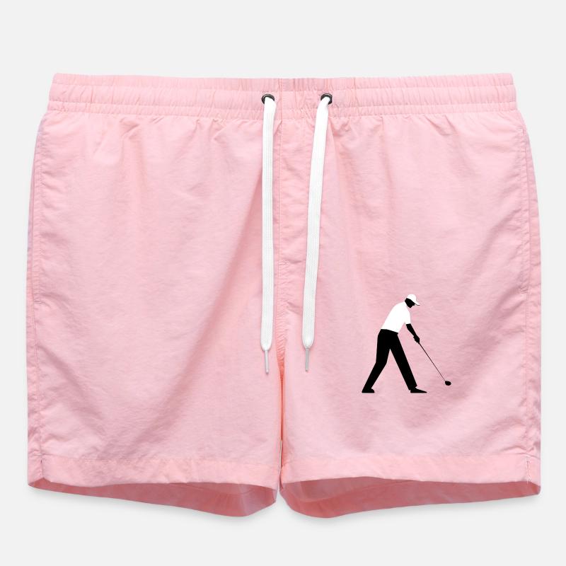 Golf Golfspieler Golfer Golferin - Swim Trunks - pink