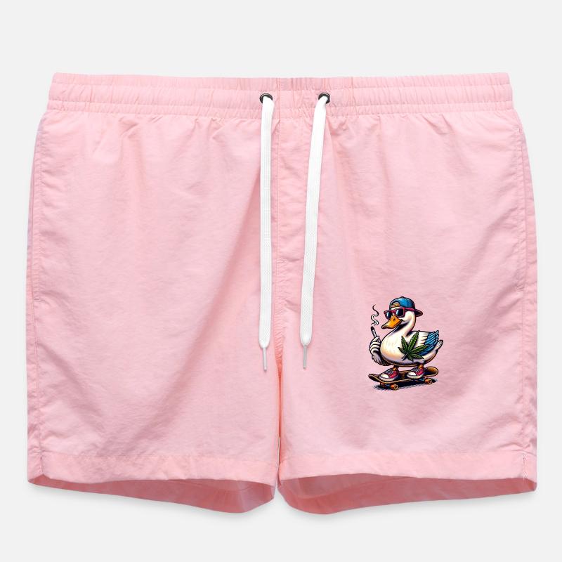 Extremely cool duck - Swim Trunks - pink