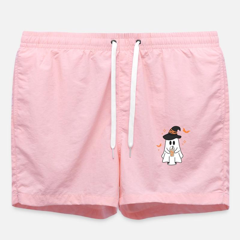 Pumpkin Latte Ghost - Badeshorts - Pink