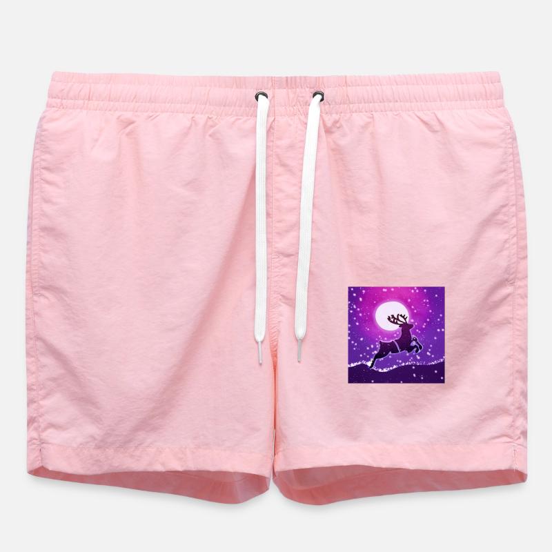 Renne au galop - Short de bain - rose