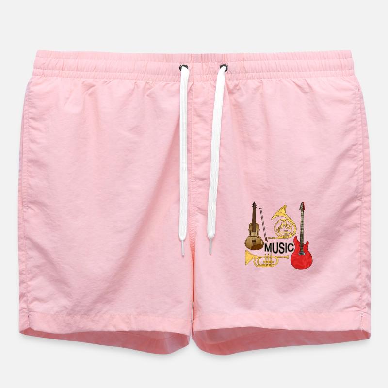 Musical instruments - Swim Trunks - pink