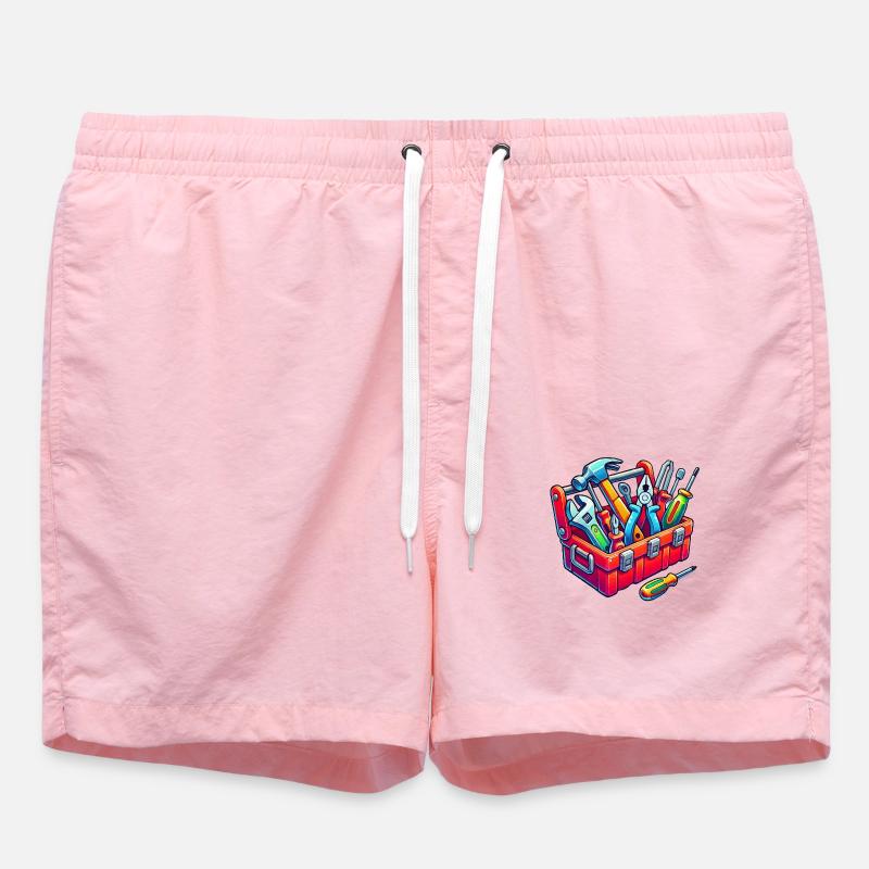 Tool Toolbox - Swim Trunks - pink