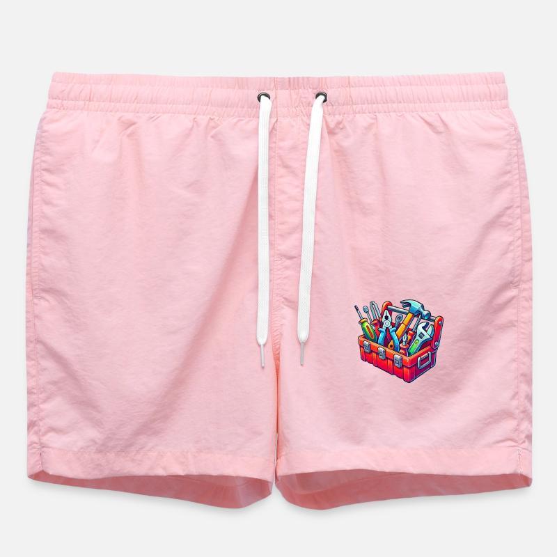 Tool Toolbox - Swim Trunks - pink