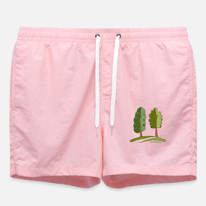 Arbre - Short de bain - rose