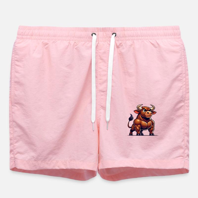 Taurus Comic - Swim Trunks - pink