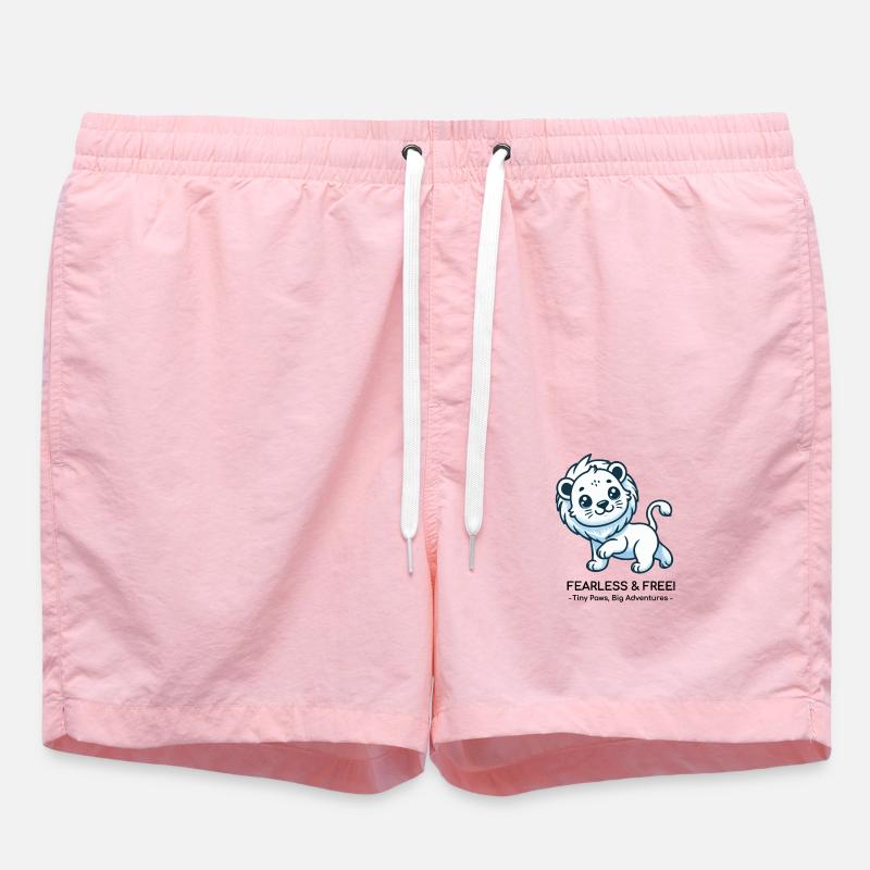 Lionceau intrépide - Short de bain - rose