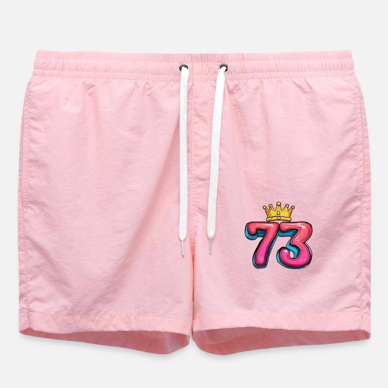 73 Nombre Couronne - Short de bain - rose