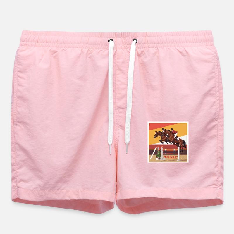L’art du saut d’obstacles - Short de bain - rose