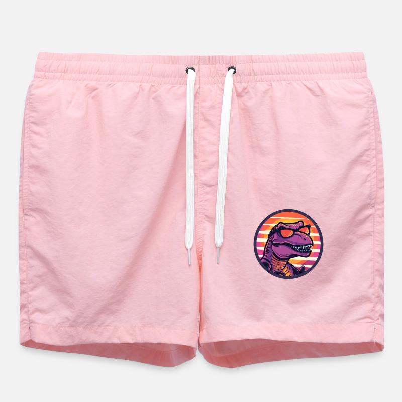 Dinosaure T-Rex Cool Summer - Short de bain - rose