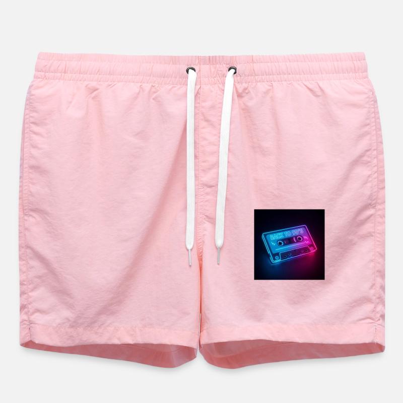 Back to 90's - Short de bain - rose
