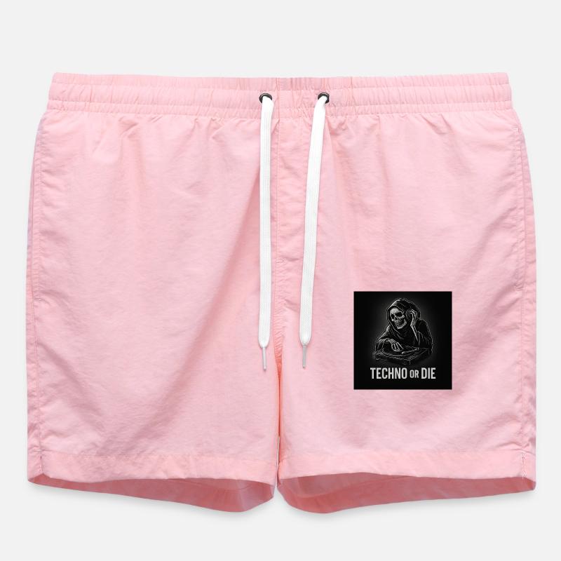 Techno or DIE - Swim Trunks - pink