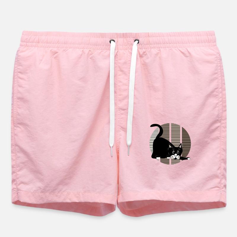 Chat - Short de bain - rose