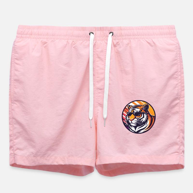Tiger Comic Cool - Swim Trunks - pink