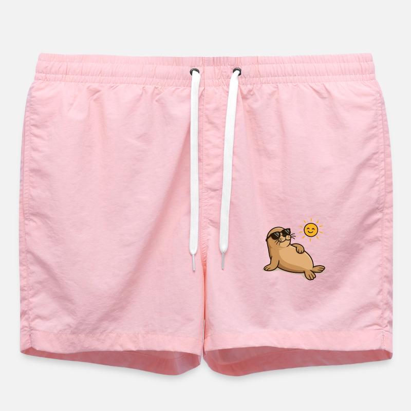 Seal Sunglasses - Swim Trunks - pink