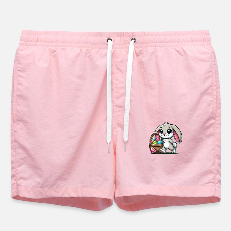 Bunny Easter Bunny - Swim Trunks - pink