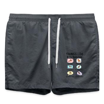 Things I Do in My Spare Time: All About Horses - Swim Trunks -  - Front