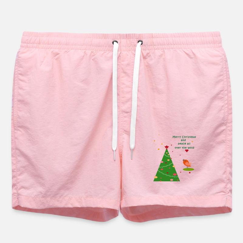 Joyeux Noël Paix - Short de bain - rose