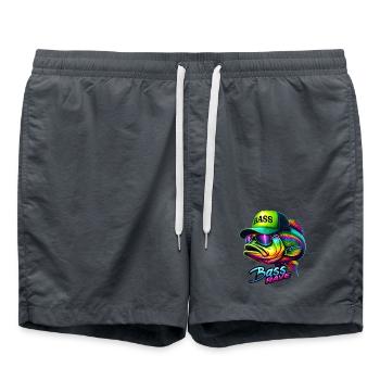 Gestreifter Bass Rave - Badeshorts -  - Vorne