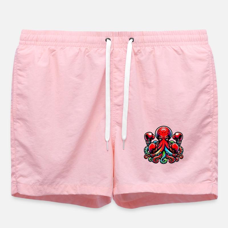 Octopus - Swim Trunks - pink