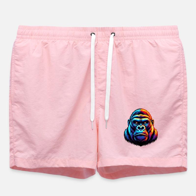 Gorilla - Swim Trunks - pink