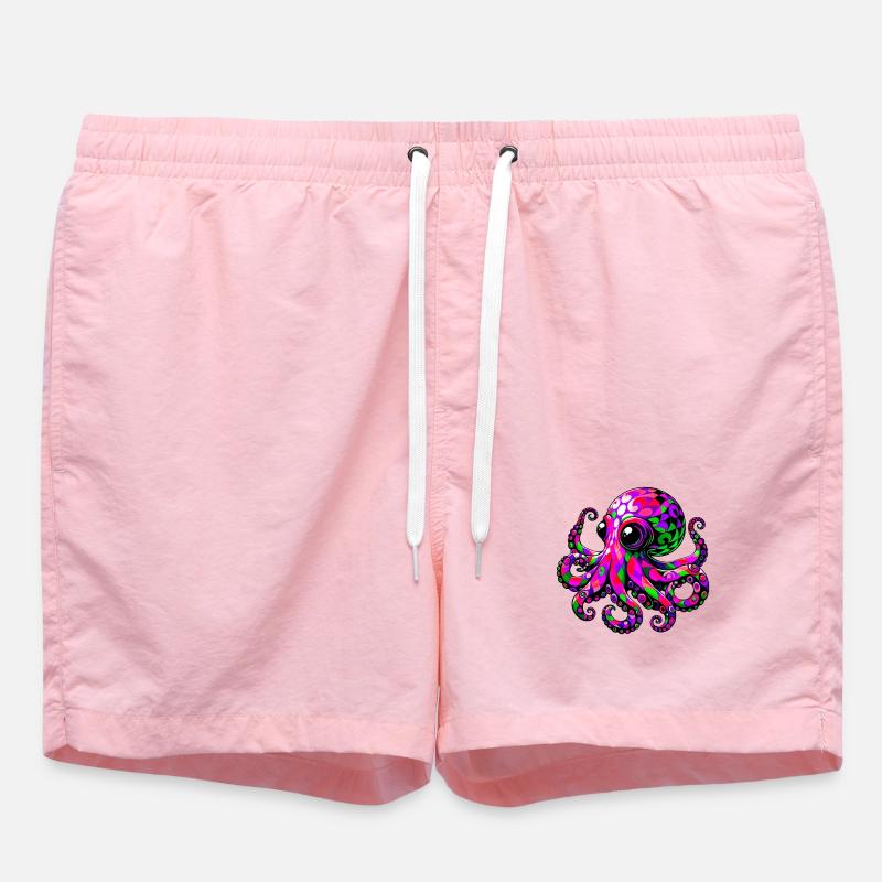 Pieuvre - Short de bain - rose