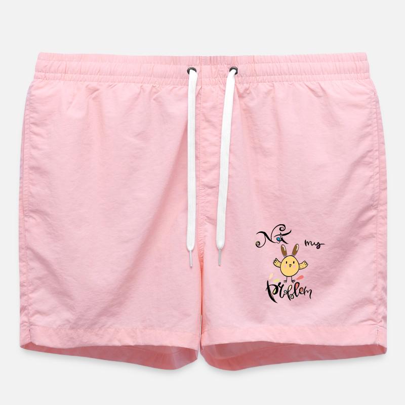 Easter, not my problem - Swim Trunks - pink