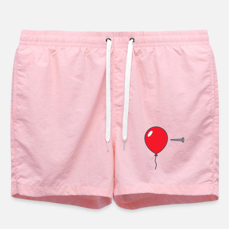 • « Éclatez le ballon – Conception graphique audacieuse - Short de bain - rose