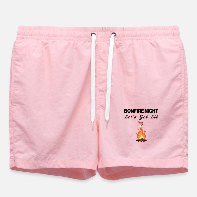 Impression du slogan Bonfire Night - Short de bain - rose