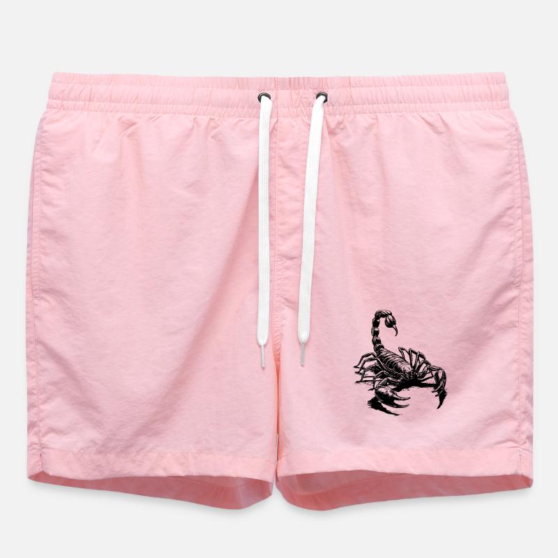 Scorpio black - Swim Trunks - pink