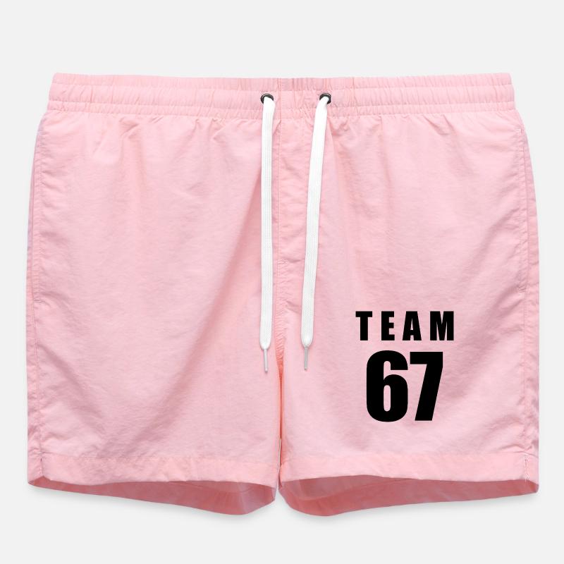 Team 67 - Short de bain - rose