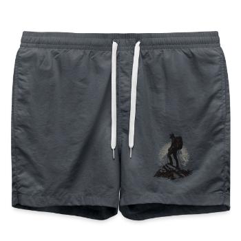 Mountaineer motif in the sunbeam - Swim Trunks -  - Front