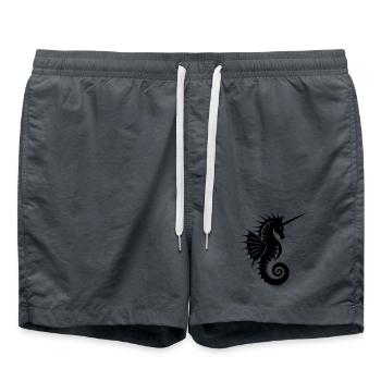 Silhouette de l’hippocampe licorne - Short de bain -  - Devant