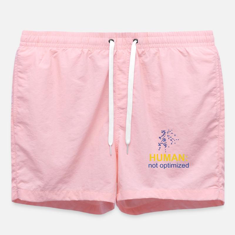 Human: Not Optimized - Swim Trunks - pink