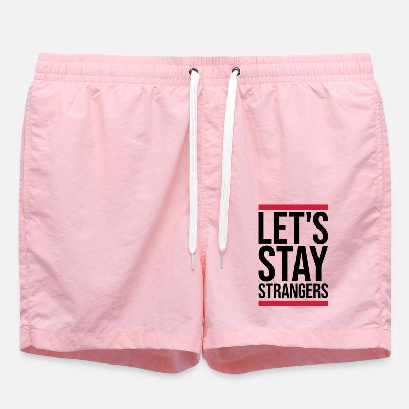 Citation Restons Strangers - Short de bain - rose