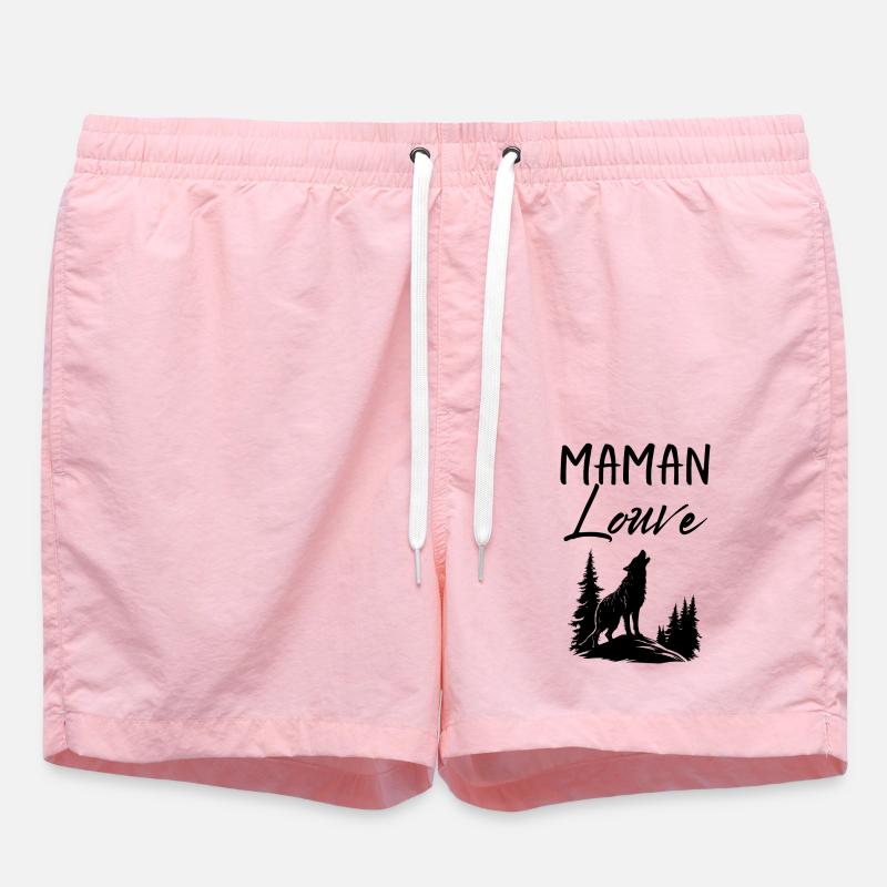 Maman Louve 4 - Short de bain - rose