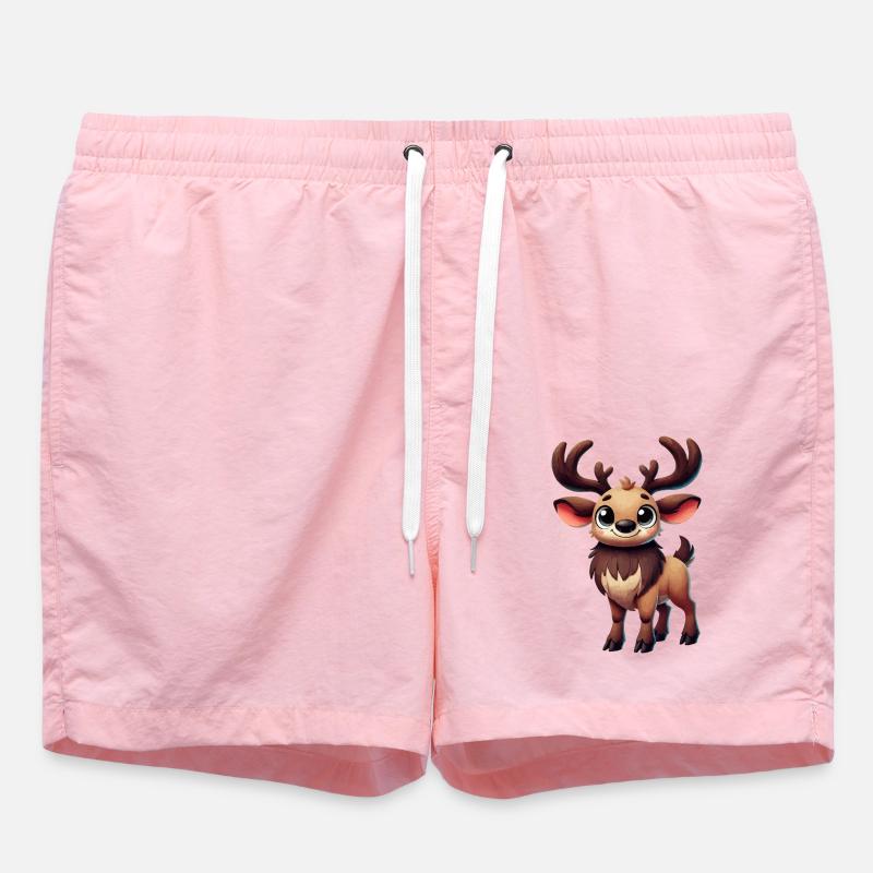 Bande dessinée de cerf - Short de bain - rose