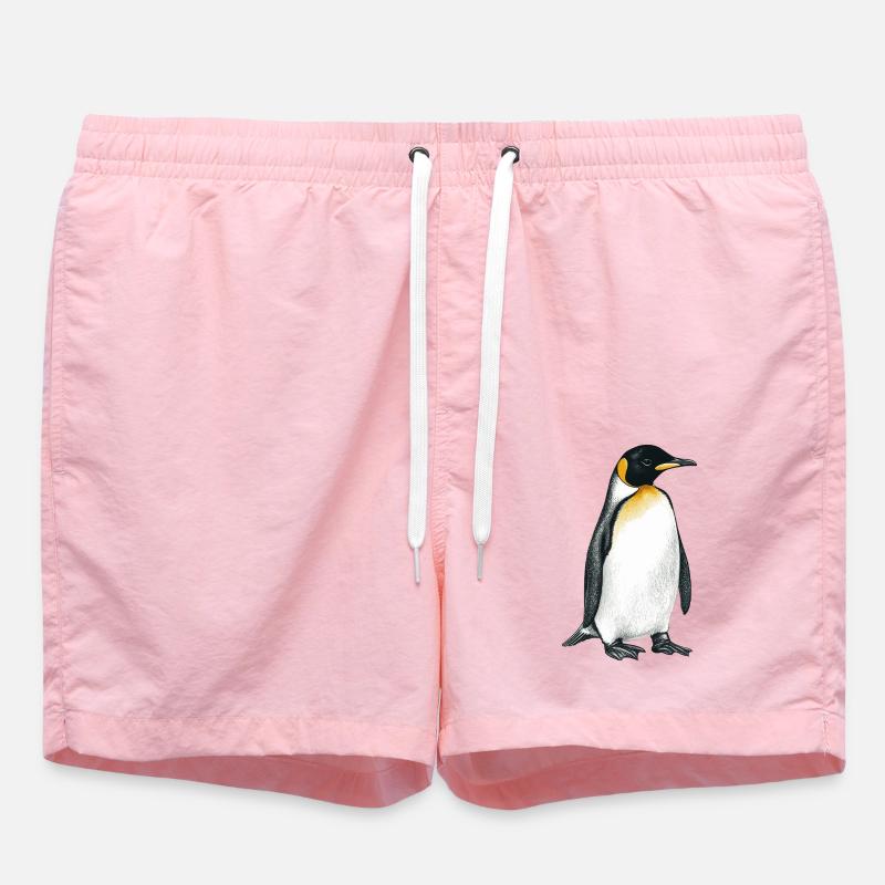 pingouin mignon - Short de bain - rose