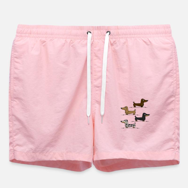 Teckels - Short de bain - rose