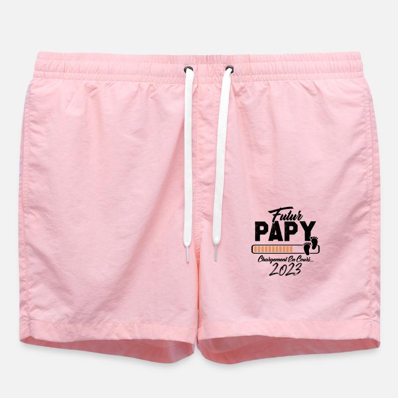 Futur Papy 2023 Annonce Grossesse - Short de bain - rose