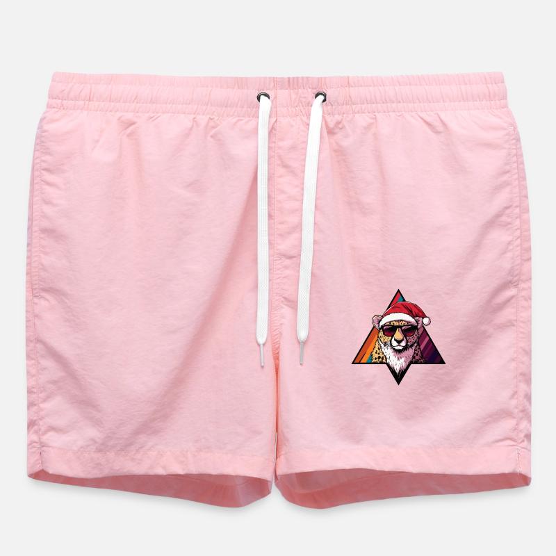 Guépard Noël cool - Short de bain - rose