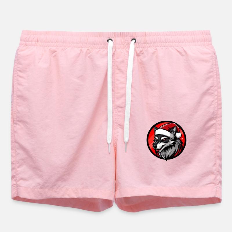 Noël loup Noël - Short de bain - rose